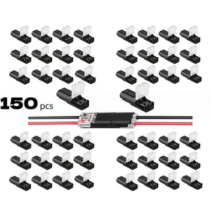 Double-Wire Plug-in Connector Led Light Strip Connectors 2 Pin