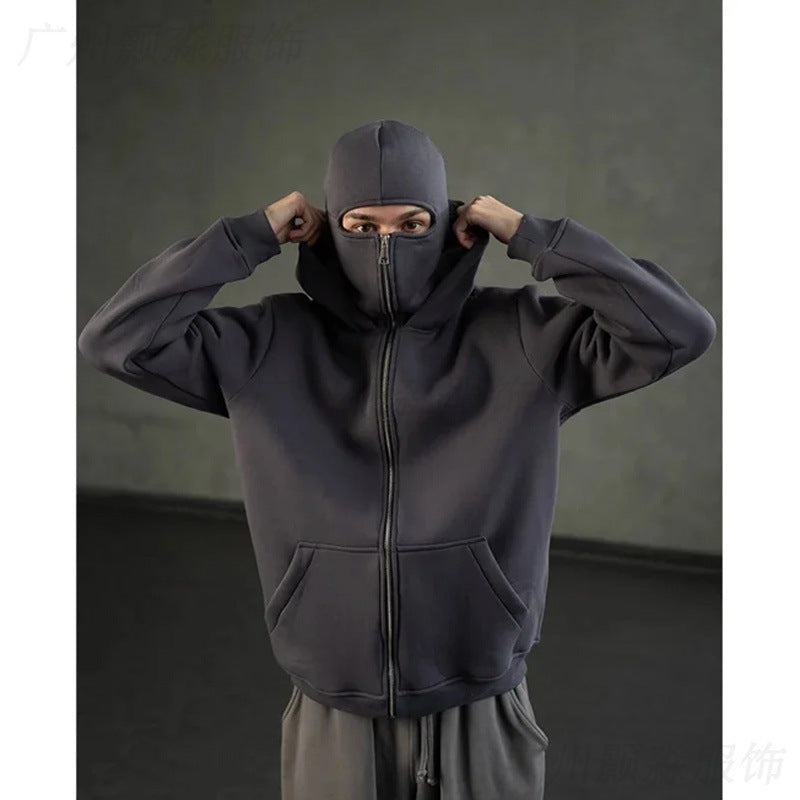 🔥Last Day 50% OFF--Balaclava Hoodie with Built In Balaclava,Anti-Social Hoodies