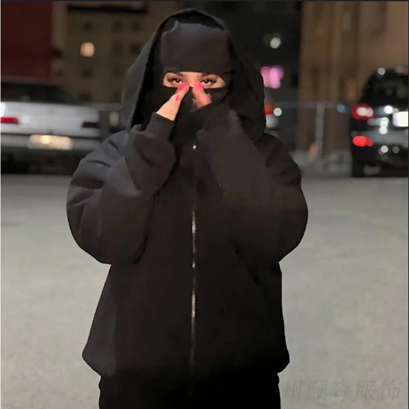 🔥Last Day 50% OFF--Balaclava Hoodie with Built In Balaclava,Anti-Social Hoodies