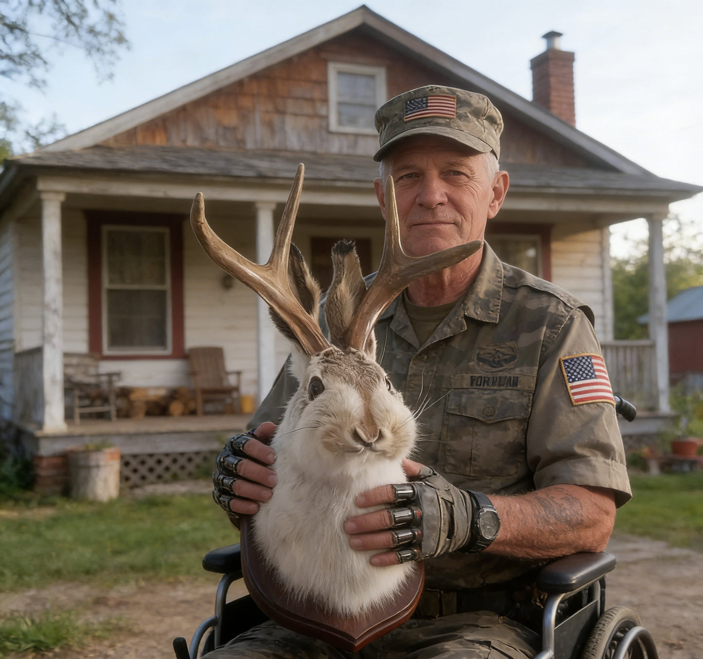 Jackalope Wall Decor-Handmade decorative Arts